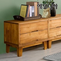 헤일리 소나무 거실장 2x2 소형 [원목 거실수납장] [착불배송], 거실장 2x2 블루오크