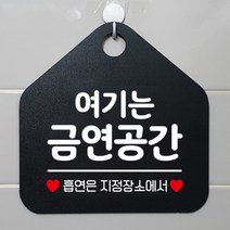 [바보사랑] 오픈 사무실 문 실내 걸이용 포맥스 화장실 금연 안내판 팻말 제작 288여기는, 옵션1:288여기는금연공간 / 옵션2:화이트판+문구실버헤어