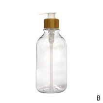 로션용기 화장품용기 플라스틱용기500ML 앰버 플라스틱 빈 짜기 병 블랙 로션 펌프 샘플 컨테이너 바디 샤, 02 Transparent