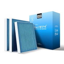 1+1+1 필터포유 0.3um 블루 헤파 초 미세먼지 자동차 에어컨 히터 필터, 3개, CFUB015-렉스턴 G4