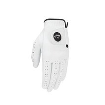 Callaway 남성용 옵티 플랙스 골프 장갑 화이트 카데트 S 왼손용, Worn on Left Hand, Cadet (Shorter Fingers), Medium-Large