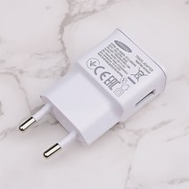 삼성 호환 충전기용 여행용 벽 어댑터 마이크로 USB 케이블 갤럭시 S6 S7 엣지 J3 J5 J7 노트 4 5 A3 A5 A7 5V2A 충전, [05] Only white EU, 05 Only white EU, 한개옵션1