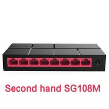 네트워크 스위치 허브 8포트 기가비트 스위치 10/100/1000Mbps SG108M RJ45 LAN 이더넷 고속 데스크탑 네트, 03 second sg108M