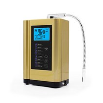알칼리성 물 Ionizer 수소 발생기 기계 정수기 pH 3.5-10.5 가정용 산성 필터 시스템 생산, [01] 5 Ti Pt plates, [03] UK, [02] YELLOW