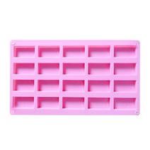 [GO5109 천연비누만들기 몰드] DA005 - 슬림 직사각형 20구, 5개(2530원)