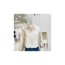 레터링 언발 크롭 셔츠 (EWBLMI0300) 845562