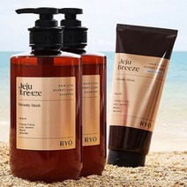 려 자양윤모 탈모케어 제주산들바람 샴푸 585ml x2+트리트먼트 200ml