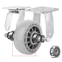 택배 이삿짐 끌차 무소움 카트바퀴 이동식 운반기 대형 달리 대차 회전형, 인라인브레이크