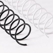 스틸 코일링 제본 스프링 철 제본링 3대1 9mm 2Kg, 검정