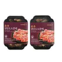 송추가마골 순수 한돈 LA갈비 (냉동), 2개, 550g