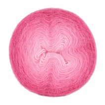 마마니트 앙고라골드 옴브레 그라데이션 뜨개실, 7357 핑크바틱, 825m