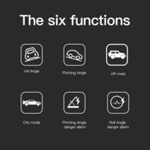 GPS HUD X94 GPS HUD 범용 자동차 디지털 경사계 레벨 게이지 틸트 표시기 헤드 업 디스플레이 전자 액세, 한개옵션0