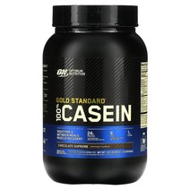 Optimum Nutrition 골드 스탠다드 100% 카제인 초콜릿 수프림 909g(2lbs), 848.22 g