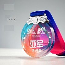 맞춤형 Trophy 로고 상 크리스탈 메달 회사 연례 회의 게임 콘테스트 선물 포함, 02 Silver Medal_01 7cm
