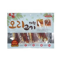 저알러지 성장기개껌 오리말이 연어포 2팩묶음 사사미껌