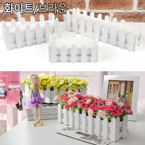 인조꽃 재료 꾸미기 인조나무 꽃꽃이 화분 2colors 조경용품 홈데코 조경 거실용 이사, 1개, 화이트 - 중