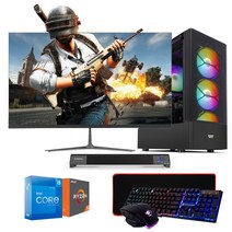 에코컴퓨터 조립컴퓨터 조립pc 컴퓨터 풀세트 사무용 게임용 본체 데스크탑 인텔12세대 라이젠5, 에코OA_06, 24형LED세트