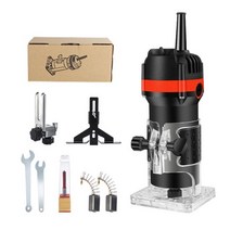 전동 트리머 목재 루터 목공 슬로팅 밀링 조각 라우터 W, 1.XBJ-057 EU plug