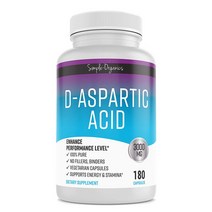 미국 Simple-Organics D-아스파라긴산 3000mg 180캡슐