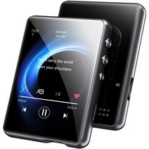 MP3 플레이어 MECHEN Bluetooth5.0 디지털 오디오 플레이어 초경량 미니 음악 플레이어 32GB 내장 128GB까지 확장 가능 스피커 탑재 2.4 인치 터치 스크린 음악·레코더·화상·비디오·FM 라디오 등에 대응 TELEC 인증 완료 블랙