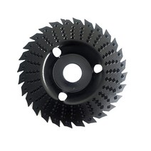 무선그라인더 125mm 앵글 그라인더 휠 나무 조각 디스크 샌딩 쉐이핑 목공 목재, 01 Black