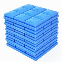 가정용방음부스 층간소음매트 아기거실 녹음실 헬스장 방음매트 흡음제 차음재 천장엠보싱 25, 푸른, 테이프가있는 24pcs