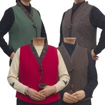 누비 여자 조끼 개량 생활 한복 여성 누빔 겨울