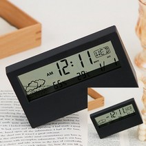 TWKL 투명창 전자 온습도계 블랙, 1개