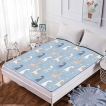 항균 순면 누빔 침대 방수패드, 기린