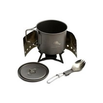 TOAKS 울트라라이트 티타늄 솔리드 Fuel Cook 시스템 CS-01 - 아웃도어 캠핑 103517