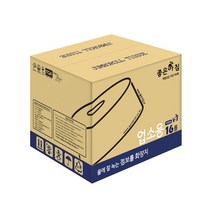 좋은아침 물에 잘녹는 점보롤 화장지 2겹 엠보업소용_170M, 1박스, 16롤