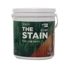 노루페인트 THE STAIN 더 스테인 / 용량 3.5L / 내 외부 겸용 전천후 친환경 수성 오일스테인, 투명 / 3.5L, 1개