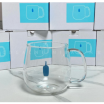 Ogfaour블루 보틀 유리 머그잔 450ml, 450ML ml