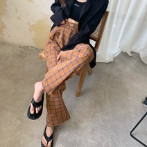 맥시 긴바지 YOUR 봄 여름 복 고격 캐쥬얼 와이드 팬츠 여성 루즈핏 스트레이트핏 일자 2094091071