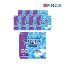 쌍용 키퍼스 성인용기저귀 겉기저귀 테이프 프리미엄 대형 10매x4팩(40매)