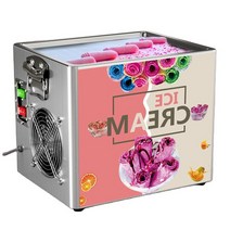 가정용 소프트 아이스크림 기계 철판 젤라또머신 데스크탑 튀김 롤 기계 가정용 휴대용 요구르트 제조 업체, 02 110V_02 미국