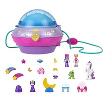 Polly Pocket 인형 및 액세서리 마이크로 2개 장난감 피스 15개 패션 1개 더블 플레이 공간 7989
