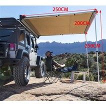 차박 타프쉘 차량용 어닝 캠핑 윈드 브레이크 사이드월 차 어닝 도킹 타프, 2mx2.5mx2.5m