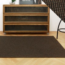 [얀카페트] 리알토 네덜란드산 퓨어울 사이잘룩 러그(100x150cm)19브라운
