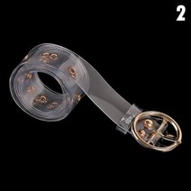 여성 벨트 허리띠 슬림 패션 투명 보이지 않는 허리띠 클리어 라운드 스퀘어 하트 핀 버클 와이드 허리 스트랩 펑크 허리 새로운