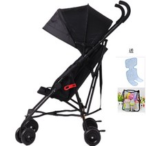 초경랑 접이식 기내용 유모차 유모카 기내반입 유아동반 여행, 강화형(블랙)