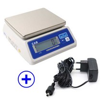 카스 전자저울 방수 저울 최대 15kg 계량 아답터 제공 LCD 타입 SWII-15CW