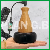 돌뜸 돌 찜질 온열 마사지기 온도조절 주열기, wood