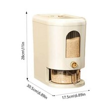 뚜껑이 달린 밀폐 항아리 주방 보관 용기 상자 쌀 거, 5kg, CHINA