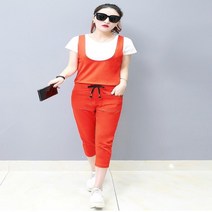3색 데일리 티셔츠 앤 점프수트 세트 OOTD 아메카지룩 스트릿패션 촬영컨셉 워크룩 개성있는옷 봄가을코디