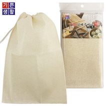 국산 천연 삼베주머니(특대)36x53 면보 거름망 육수망_58394EA, 쿠팡# 본상품선택, 1개