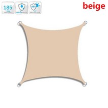 원두막 조립식 정자 야외 파빌리온 야외 그늘막 항해 300D 폴리에스터 방수 자외선 차단 천막 테라스 간이, 02 beige_07 3x5m
