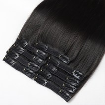 똑딱이 셀프 붙임머리 헤어피스 부분 여성가발, 2# (6Lv), 18인치, 1개