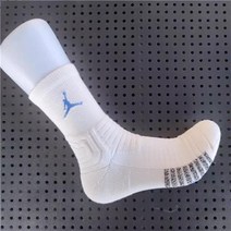 스포츠면양말 NBA 비인 농구공 두꺼운 배기 중고통 실전 엘리트 운동 캐쥬얼 수건 밑양말 4853932900, 신페이런 미들 화이트 북카드 블루