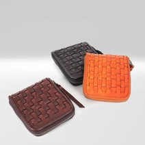 매쉬패턴 빈티지 소가죽 반지갑 남자친구지갑 남자친구선물 남자생일선물 남자선물 남성지갑 남친선물